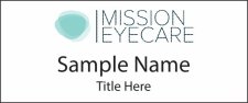 (image for) Mission EyeCare Standard White Square Corner badge