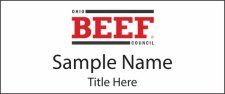 (image for) Ohio Cattlemen's Association Standard White Square Corner badge
