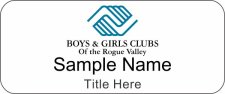 (image for) Boys & Girls Club of the Rogue Valley Standard White badge