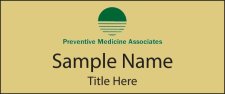 (image for) Preventative Medicine Associates Standard Gold Square Corner badge