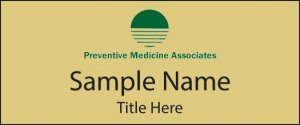 (image for) Preventative Medicine Associates Standard Gold Square Corner badge