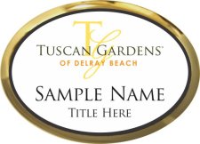 (image for) Tuscan Gardens of Delray Beach Oval Executive Gold Other badge