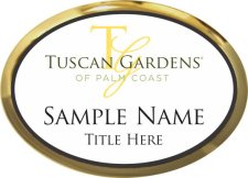 (image for) Tuscan Gardens of Palm Coast Oval Executive Gold Other badge