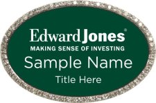 (image for) Edward Jones Oval Bling Silver Other badge