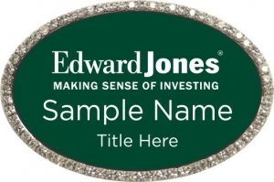 (image for) Edward Jones Oval Bling Silver Other badge