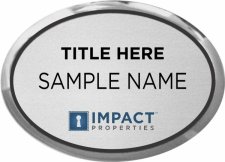 (image for) Impact Properties Inc. Oval Executive Silver badge