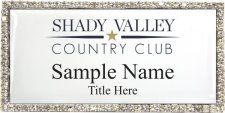 (image for) Shady Valley Country Club Bling Silver Other badge