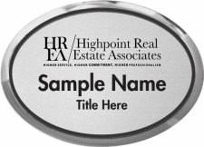 (image for) HighPoint Real Estate Associates Oval Executive Silver Other badge