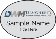 (image for) Daugherty Wealth Management Oval Silver badge