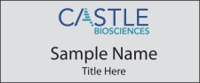 (image for) Castle Biosciences Standard Silver Square Corner badge