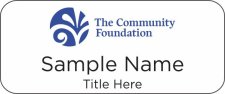 (image for) The Findlay-Hancock County Community Foundation Standard White badge