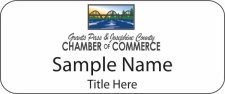 (image for) Grants Pass Chamber of Commerce Standard White badge