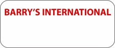 (image for) BARRY'S INTERNATIONAL Standard White badge