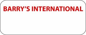 (image for) BARRY\'S INTERNATIONAL Standard White badge