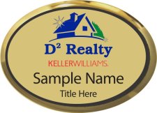(image for) D2 Realty Oval Executive Gold badge