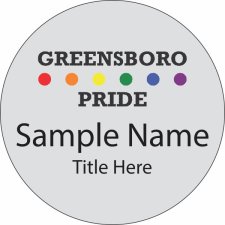 (image for) Greensboro Pride Circle Silver badge