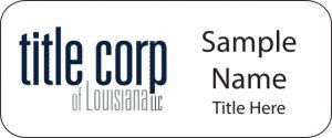 (image for) Title Corp of Louisiana Standard White badge