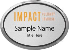 (image for) Impact Culinary Training Oval Executive Silver badge