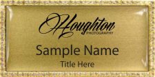(image for) Houghton Photography Bling Gold badge