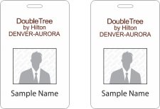 (image for) Doubletree Hotel Photo ID Vertical Double Sided badge