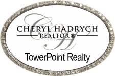 (image for) TowerPoint Realty Oval Bling Silver badge