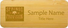 (image for) Wildlife Trading Company Standard Bamboo Laser Engraved badge