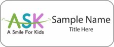 (image for) A Smile for Kids Standard White badge