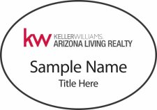 (image for) Keller Williams - Arizona Living Realty Oval White badge