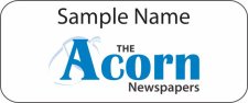 (image for) The Acorn Newspapers Standard White badge