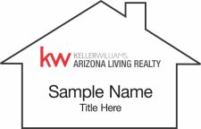(image for) Keller Williams - Arizona Living Realty Shaped White badge