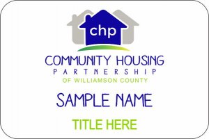 (image for) Community Housing Partnership Standard White badge