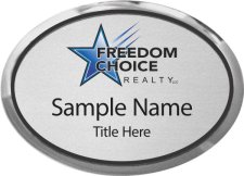 (image for) Freedom Choice Realty LLC Oval Executive Silver badge