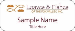 (image for) Loaves & Fishes of the Fox Valley, Inc. Standard White badge