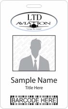 (image for) LTD AVIATION LLC Barcode ID Vertical badge