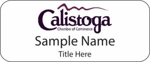 (image for) Calistoga Chamber of Commerce Standard White badge