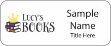 (image for) Lucy's Books Standard White badge