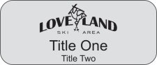 (image for) Love Land Ski Area Standard Silver badge