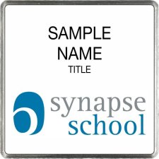 (image for) Synapse School Square White badge