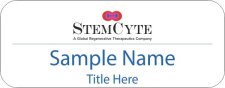 (image for) StemCyte Inc. Standard White badge