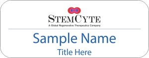 (image for) StemCyte Inc. Standard White badge