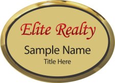 (image for) Elite Realty Oval Executive Gold badge