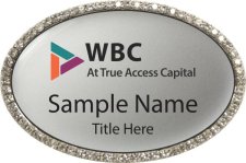 (image for) True Access Capital Oval Bling Silver badge