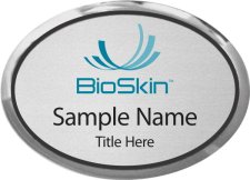 (image for) BioSkin Oval Executive Silver badge