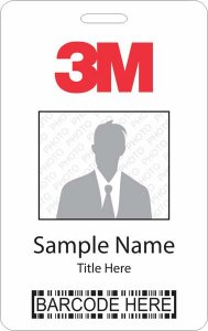 (image for) 3M Barcode ID Vertical badge