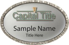 (image for) Capital Title, LLC Bling Silver badge