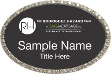 (image for) Rodriguez Hazard Team Oval Bling Silver Other badge
