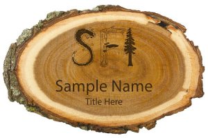 (image for) Siskiyou Field Institute Log Laser Engraved badge