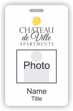 (image for) Barrett & Stokely Chateau de Ville Photo ID Vertical badge