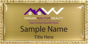 (image for) Miriam Walton Realty Bling Gold badge