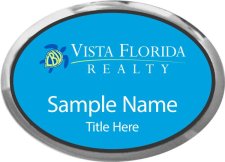 (image for) Vista Florida Realty Oval Executive Silver Other badge